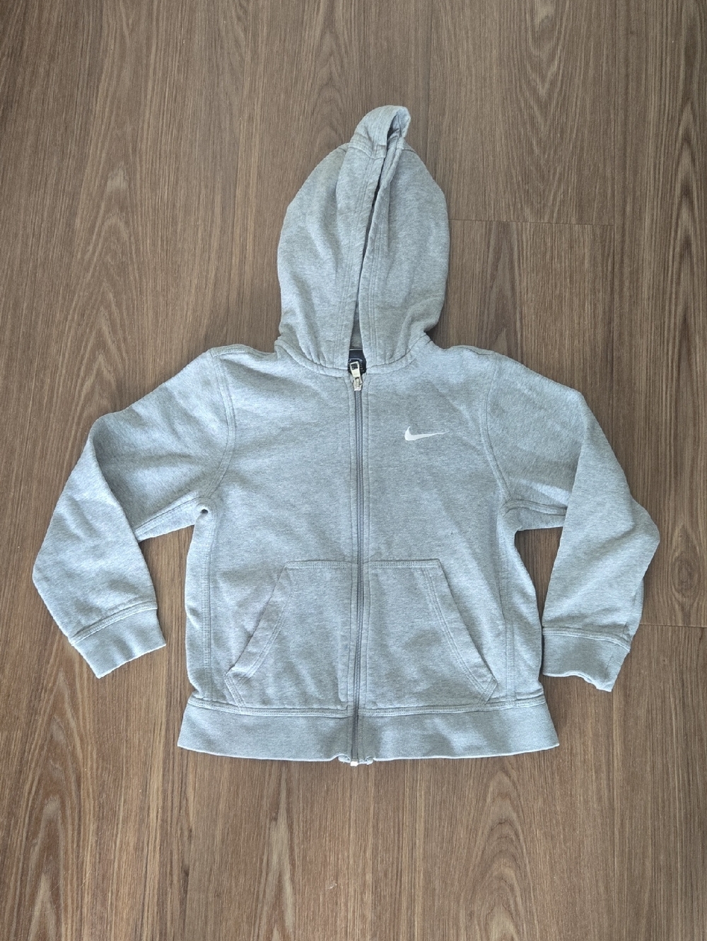 Nike Kids' Grey Full-Zip Hoodie